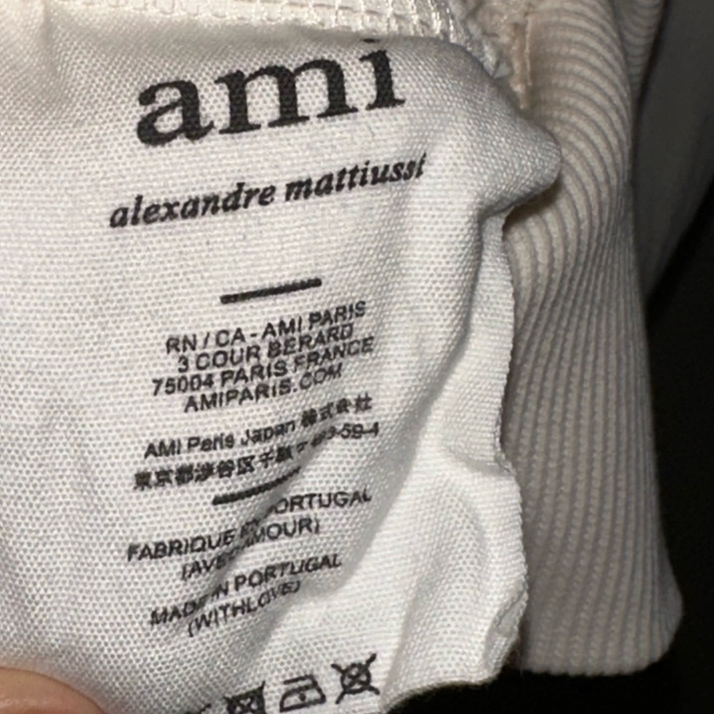 Ami Alexandre Mattiussi Ivory Knit Crew Neck Sweater size small - Picture 5 of 5